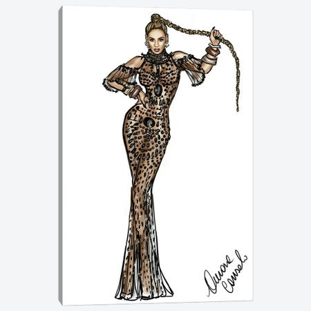 Beyoncé Canvas Print #ACN8} by AtelierConsolo Art Print