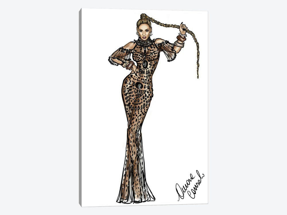 Beyoncé by AtelierConsolo 1-piece Canvas Print