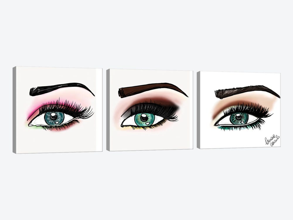 Eyes by AtelierConsolo 3-piece Canvas Art Print
