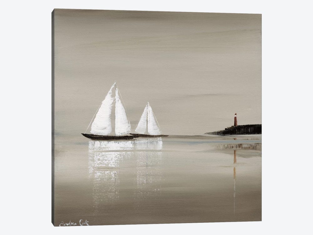 Sailing Grey I by Andrea Cook 1-piece Canvas Print