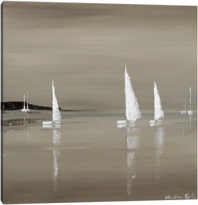 Sailing Grey II Canvas Art Print
