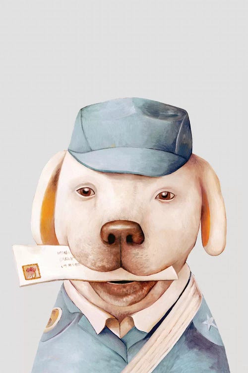 Delivery Dog by Animal Crew wall art