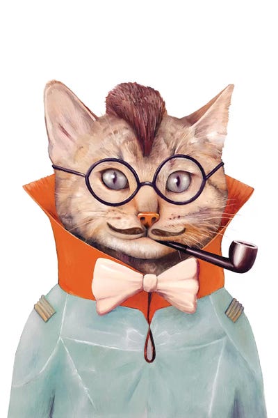 Eclectic Cat by Animal Crew canvas print