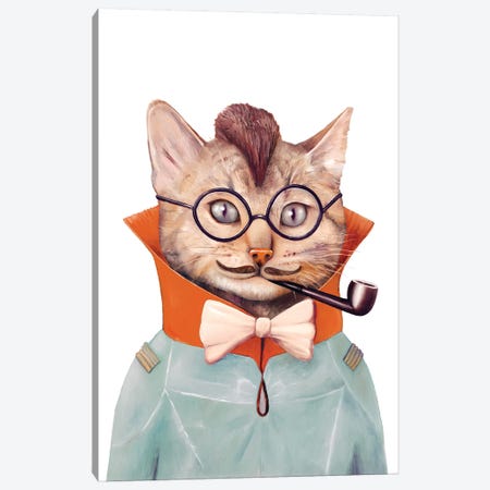 Eclectic Cat Canvas Print #ACR14} by Animal Crew Canvas Art Print