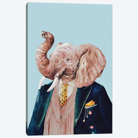 Elephant Canvas Print #ACR15} by Animal Crew Canvas Print