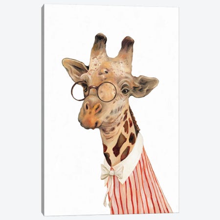 Giraffe Canvas Print #ACR18} by Animal Crew Canvas Art