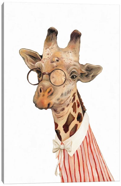 Giraffe Canvas Art Print - Animal Crew