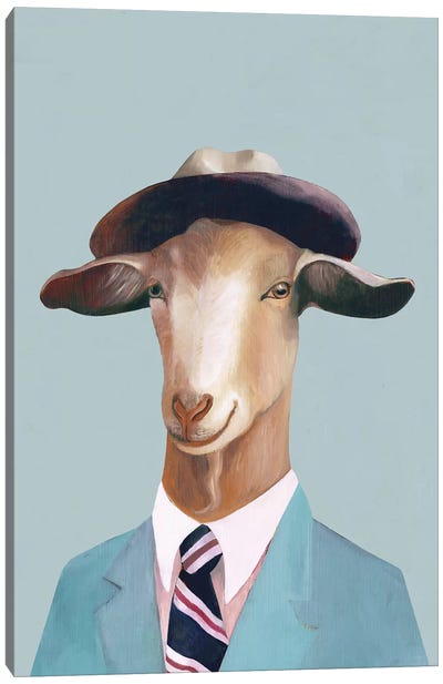 Goat Canvas Art Print - Animal Crew