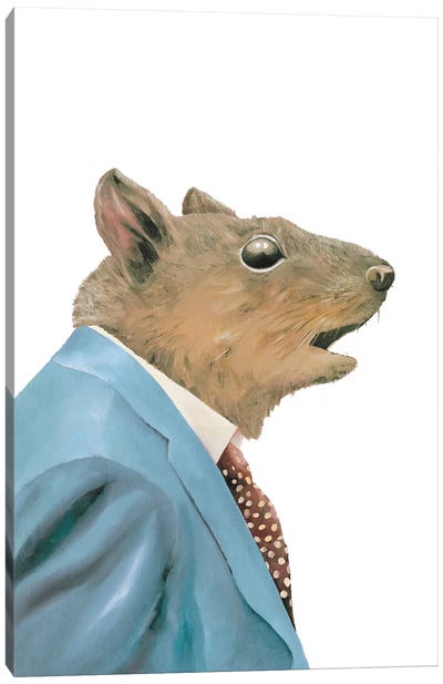 Grey Squirrel Canvas Art Print - Animal Crew