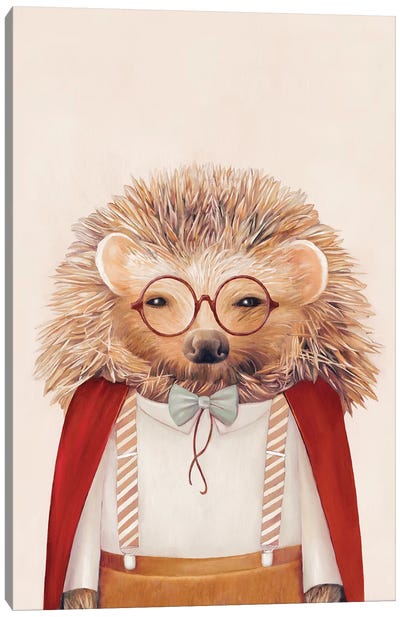 Hedgehog Canvas Art Print - Animal Crew