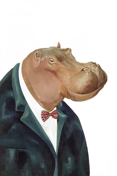 Hippopotamus by Animal Crew art print