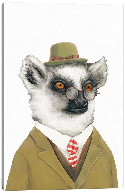 Lemur Canvas Art Print - Animal Crew