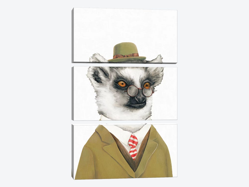 Lemur by Animal Crew 3-piece Canvas Print