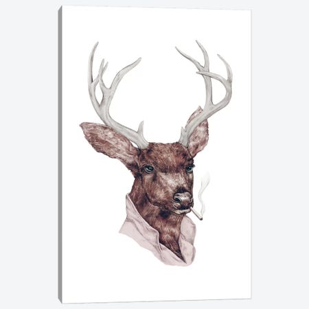 Bad Buck Canvas Print #ACR2} by Animal Crew Canvas Art