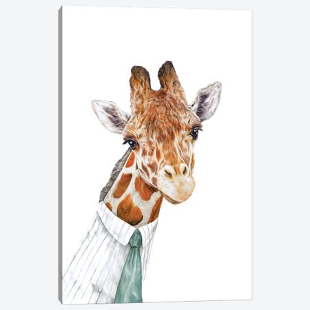 Mr Giraffe Canvas Print #ACR35} by Animal Crew Art Print