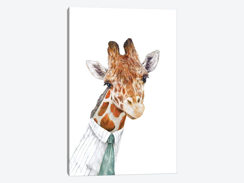 Mr Giraffe by Animal Crew 1-piece Canvas Wall Art
