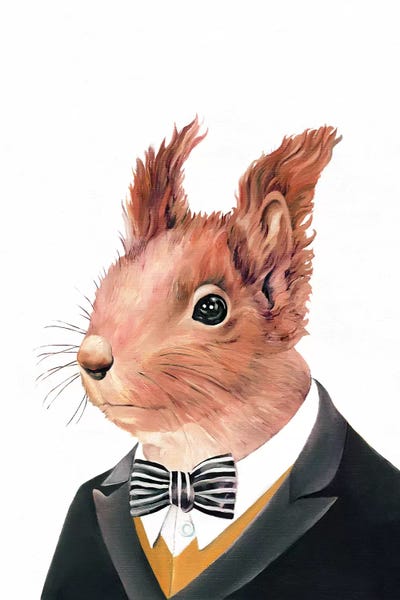 Red Squirrel by Animal Crew canvas print