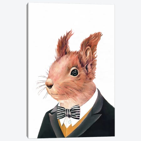 Red Squirrel Canvas Print #ACR42} by Animal Crew Art Print