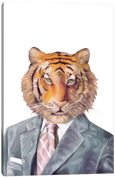 Tiger Canvas Art Print - Animal Crew
