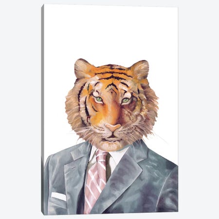 Tiger Canvas Print #ACR53} by Animal Crew Canvas Wall Art