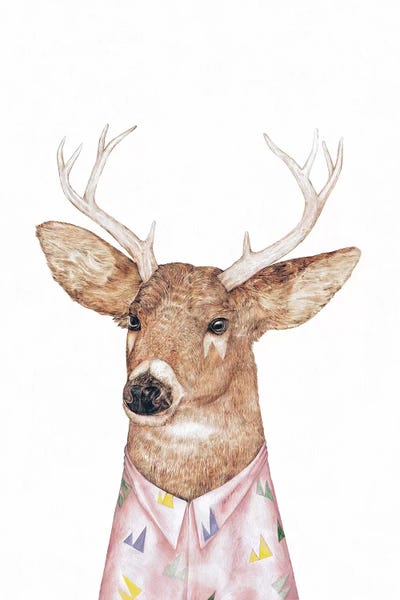 White-Tailed Deer by Animal Crew multi panel art