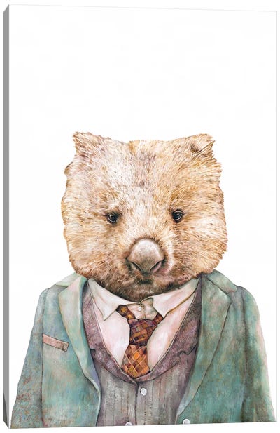 Wombat Canvas Art Print - Animal Crew