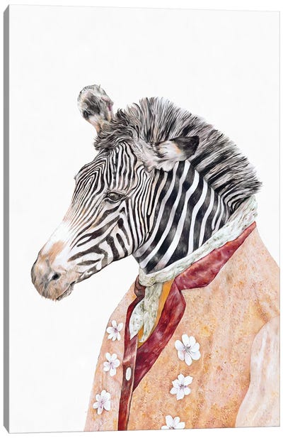 Zebra Canvas Art Print - Animal Crew