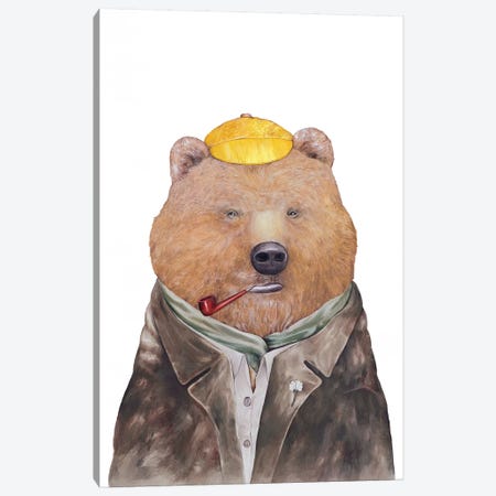 Brown Bear Canvas Print #ACR6} by Animal Crew Canvas Art Print