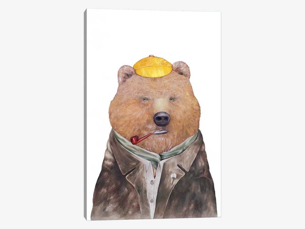 Brown Bear by Animal Crew 1-piece Art Print