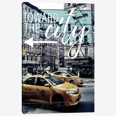 Toward The City Canvas Print #ACT19} by Acosta Canvas Artwork