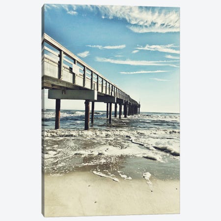 Dock Side Canvas Print #ACT26} by Acosta Canvas Art