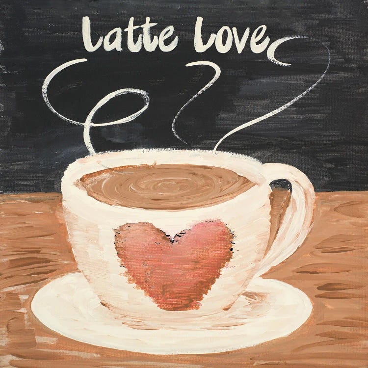 Latte Love Square by Acosta wall art