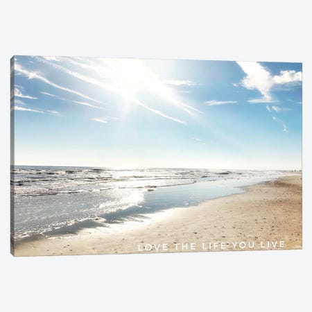 Love The Life You Live Canvas Print #ACT30} by Acosta Canvas Wall Art