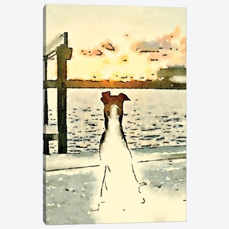 Paws At Sunset Canvas Print #ACT33} by Acosta Canvas Wall Art