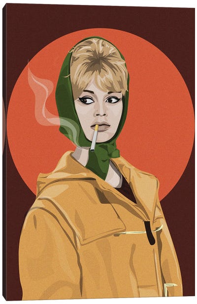 Brigitte Canvas Art Print - Brigitte Bardot