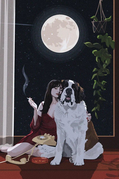 Gentle Giant by ArtCatIllustrated wall art