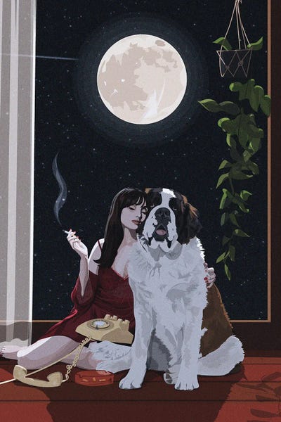 St. Bernards: Gentle Giant by ArtCatIllustrated