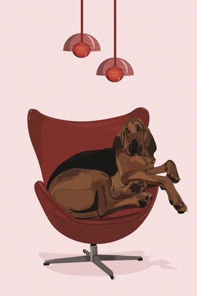 Phyllis by ArtCatIllustrated metal wall art