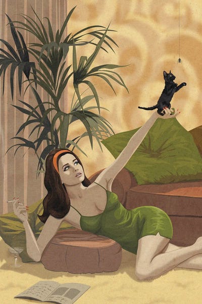 Black Cats: The Grand Spider Catcher by ArtCatIllustrated