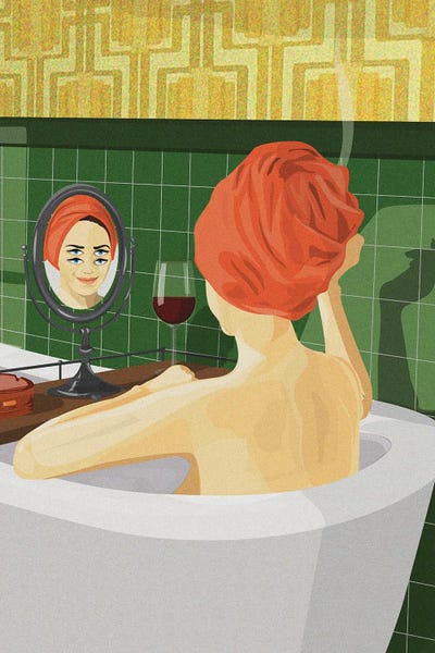 Wine: Alone Time by ArtCatIllustrated