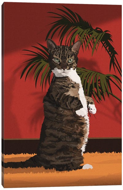 Am Beauty Canvas Art Print - Tabby Cat Art