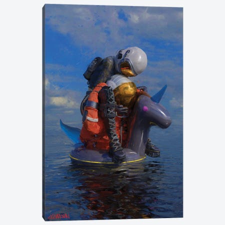 I Carry You Canvas Print #ACX13} by Andreas Claussen Canvas Artwork