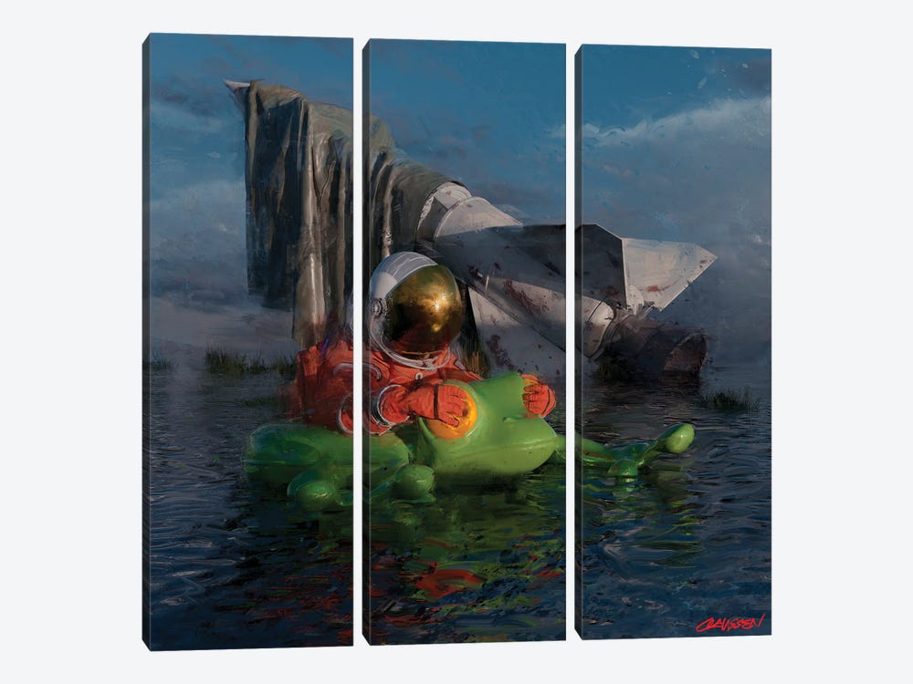 Just A Moment by Andreas Claussen 3-piece Canvas Print