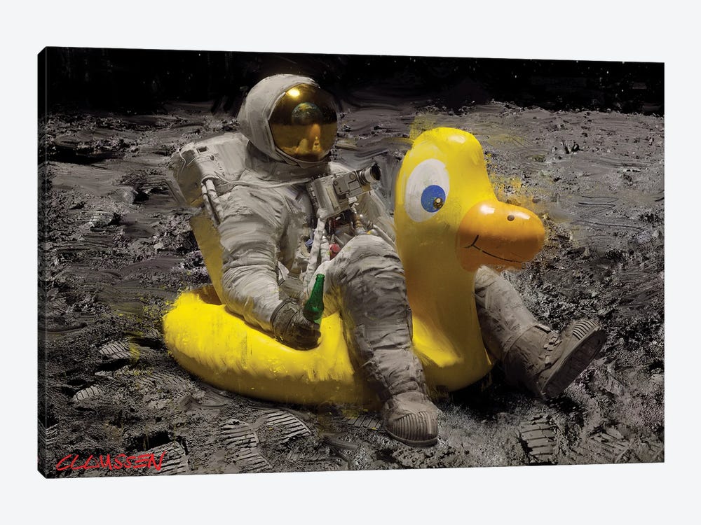 Relaxing On The Moon II by Andreas Claussen 1-piece Canvas Wall Art