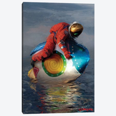 To The Moon Canvas Print #ACX25} by Andreas Claussen Canvas Artwork
