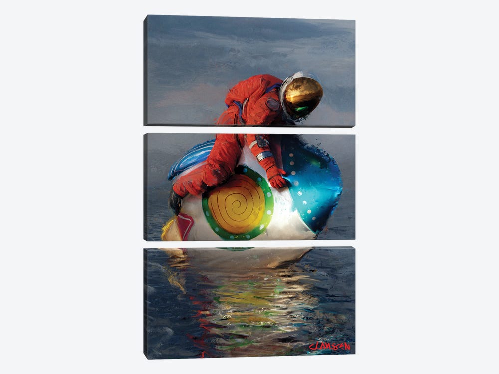 To The Moon by Andreas Claussen 3-piece Canvas Print