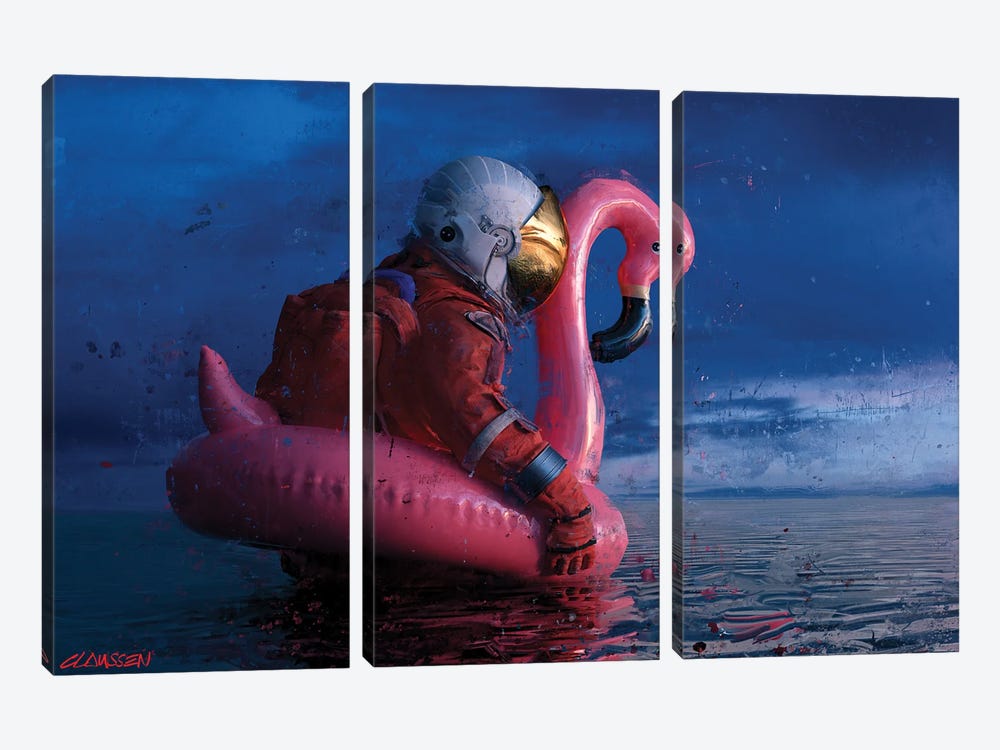 Until The Sun Goes Down by Andreas Claussen 3-piece Canvas Print