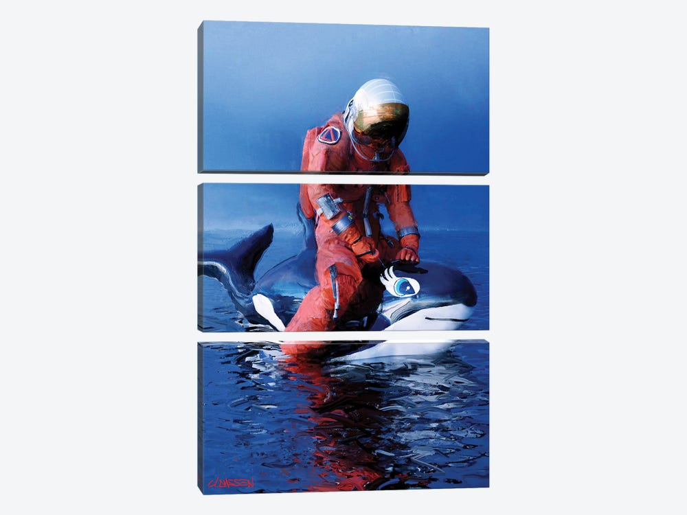 Free Willy Vaccinated by Andreas Claussen 3-piece Canvas Art