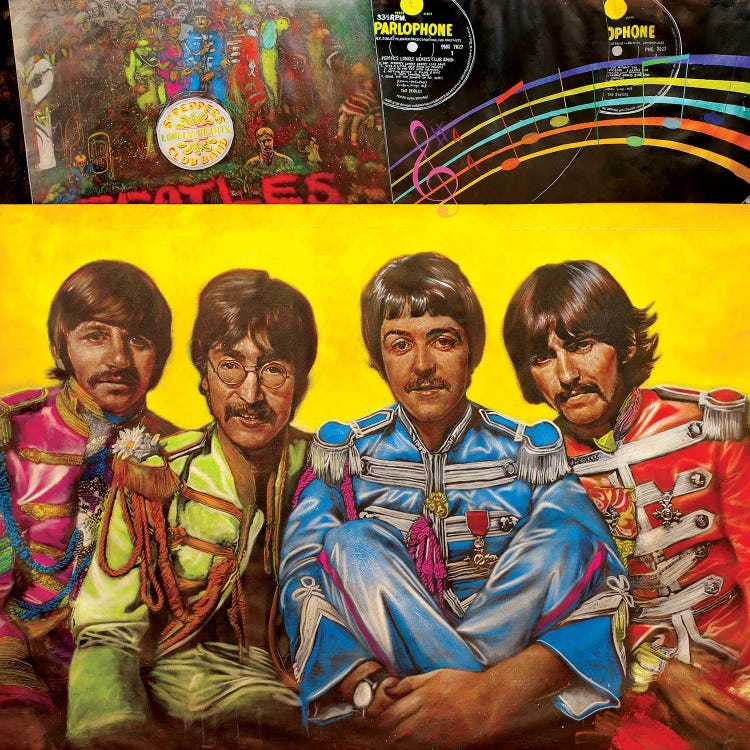 Beatles Sgt. Pepper's Lonely Hearts Club Band by Michael Andrew Law Cheuk Yui wall art