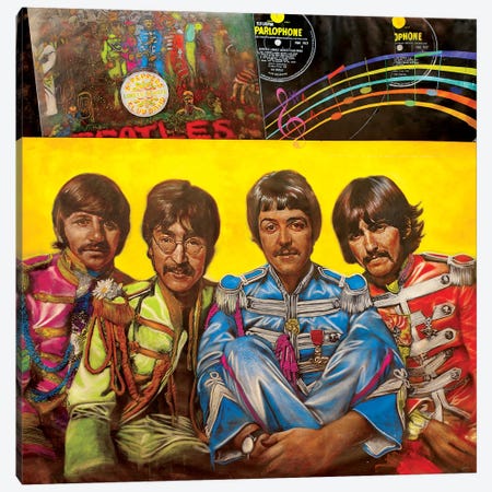 Beatles Sgt. Pepper's Lonely Hearts Club Band Canvas Print #ACY1} by Michael Andrew Law Cheuk Yui Canvas Print